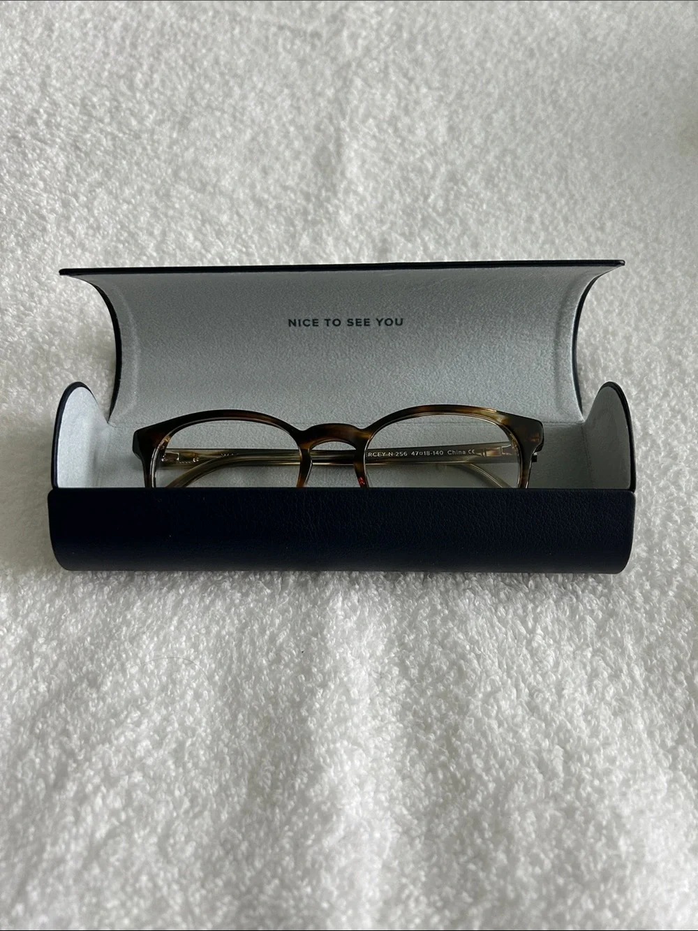 Warby Parker Percey Frame in Striped Sassafras, Narrow Width